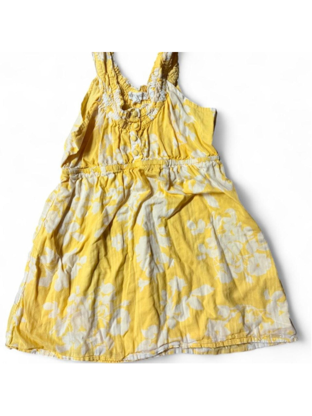 Aeropostale yellow & white floral babydoll top #babydoll #floral #vintage